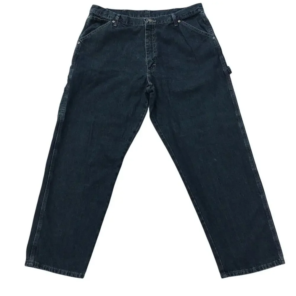 Wrangler Men's‎ Carpenter Jeans 38x30 Dark Wash Relaxed Fit Denim